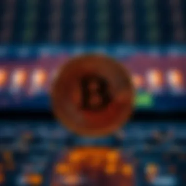 Conceptual representation of AICoin blending AI and blockchain technologies