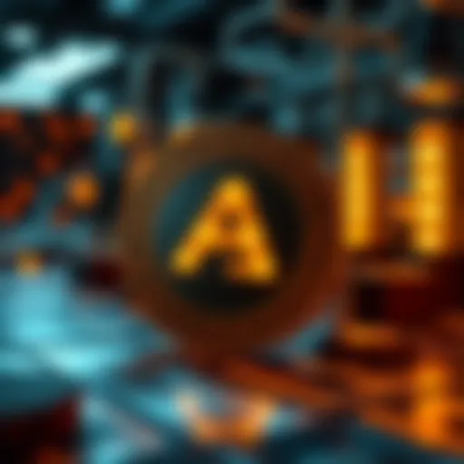 Visual representation of Alex Coin's technology and blockchain infrastructure