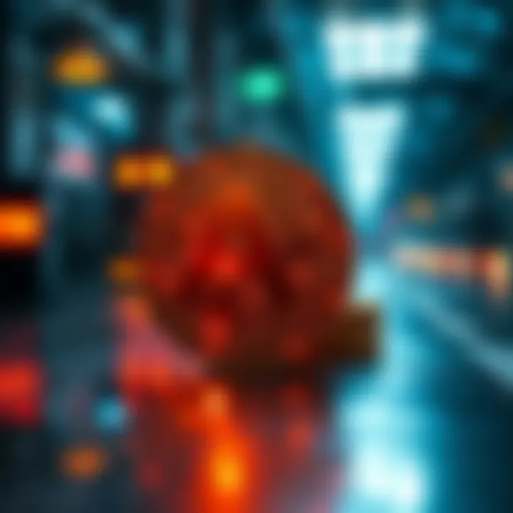 Illustration depicting AR coin applications in various sectors