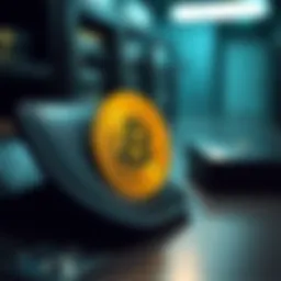 A secure cold storage wallet showcasing advanced encryption technology