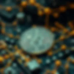 Conceptual representation of blockchain technology