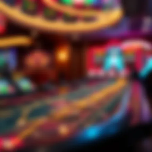 Visual representation of blockchain technology in online gaming