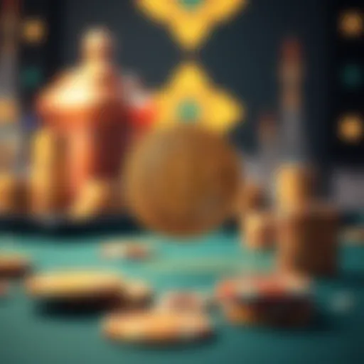 Illustration depicting the advantages of Bitcoin gambling