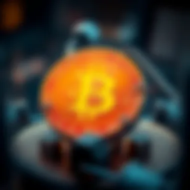Design elements of the Bitcoin logo