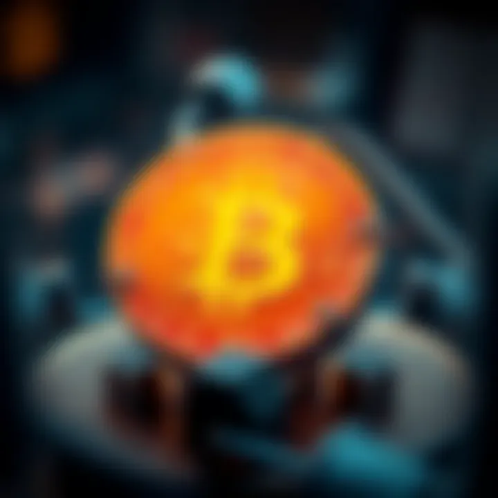 Design elements of the Bitcoin logo