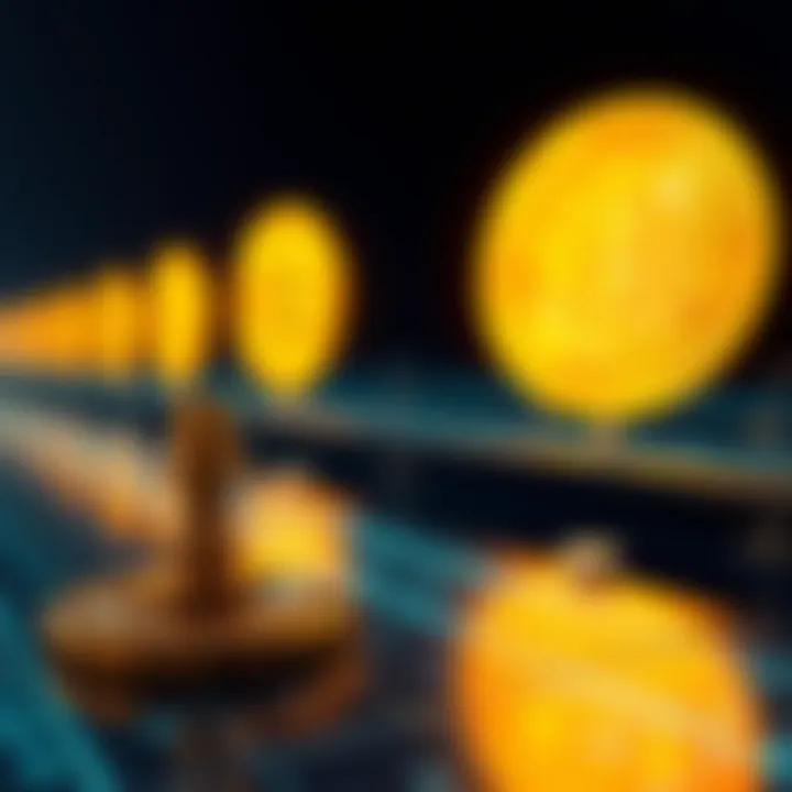 Historical evolution of the Bitcoin logo