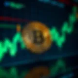 Dynamic Bitcoin price chart showing fluctuations