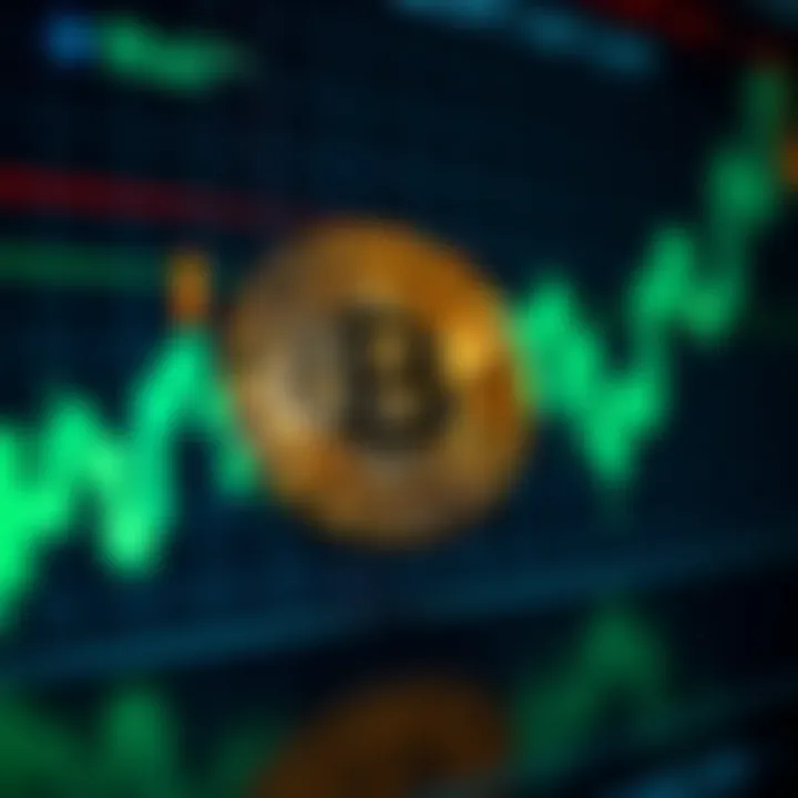 Dynamic Bitcoin price chart showing fluctuations