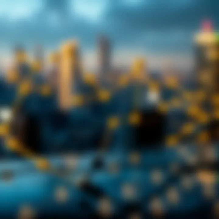 Blockchain technology concept