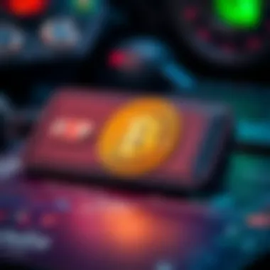 Illustration of Bitcoin wallet address concept