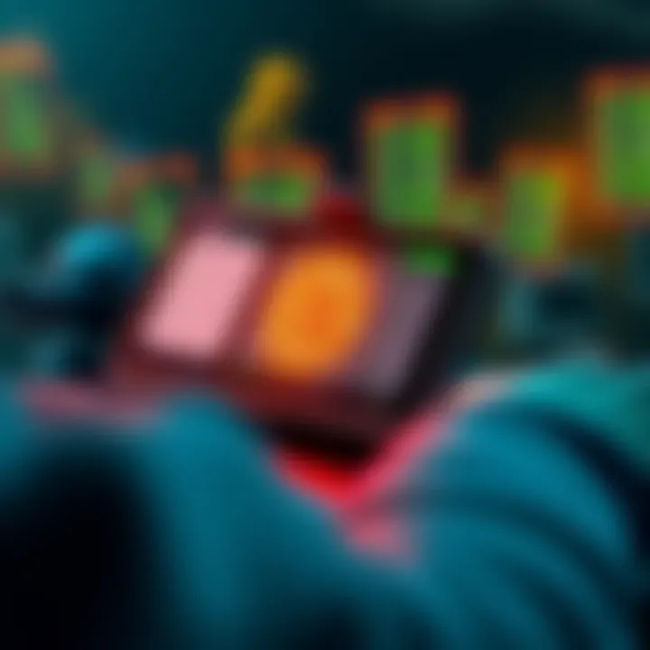 Illustration of a digital wallet displaying Bitcoin transactions