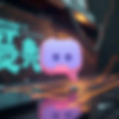 A visual representation of blockchain technology and its connection to Discord