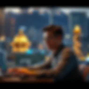 Investors Analyzing Blockchain Technology