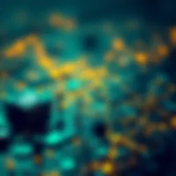 Conceptual representation of blockchain technology