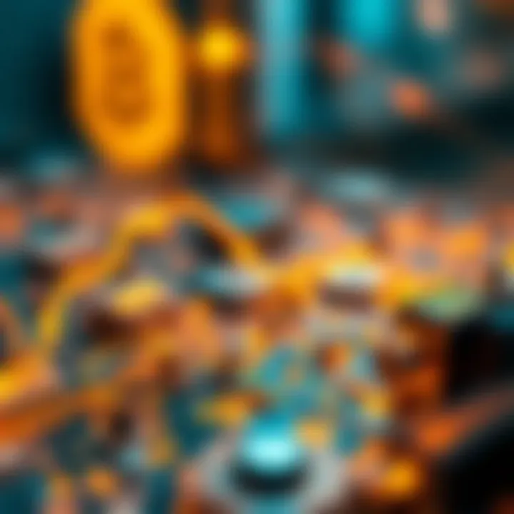 Visual representation of blockchain technology advancements