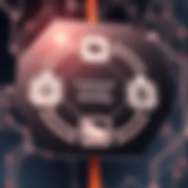 Diagram illustrating fundamental principles of blockchain technology