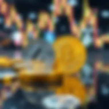 Visual representation of Bitcoin and Tether exchange dynamics