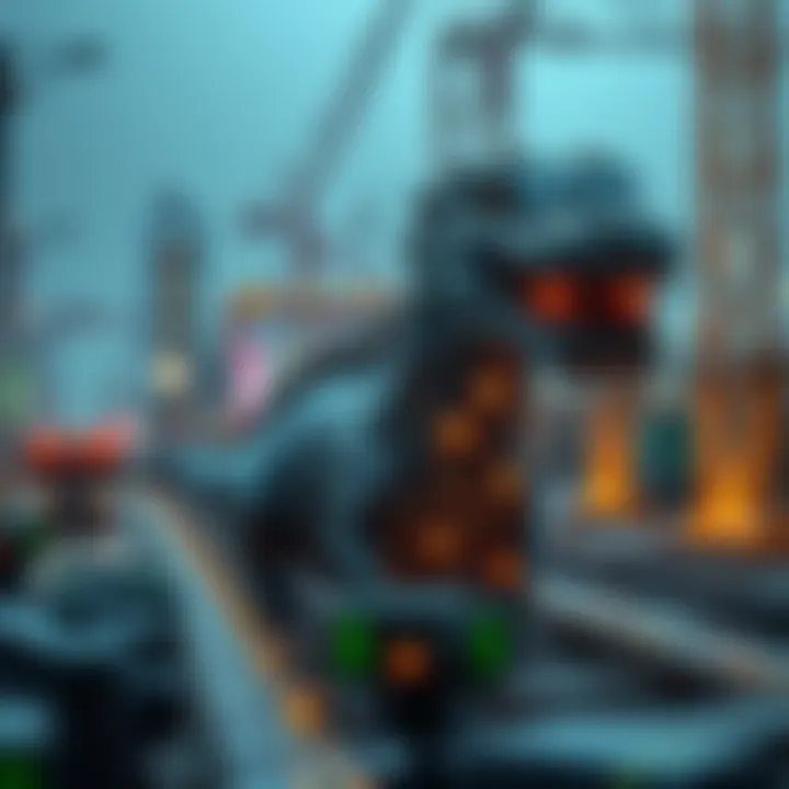 Illustration of various industries utilizing Chainzilla technology