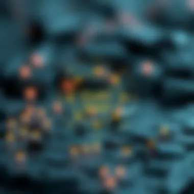 A conceptual diagram illustrating the blockchain technology behind Clay Swap