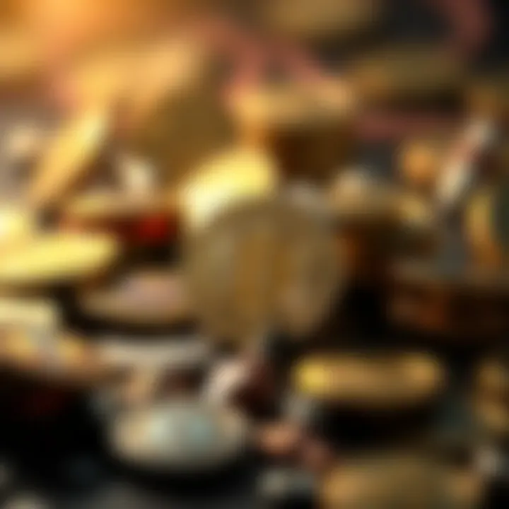 Visual representation of cryptocurrency tokens in the ecosystem