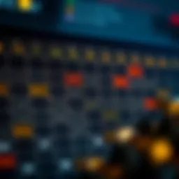 Visual representation of a cryptocurrency calendar