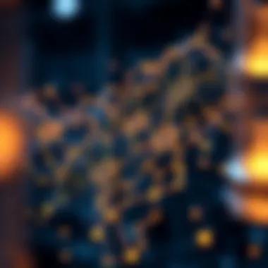 An abstract visualization of blockchain technology