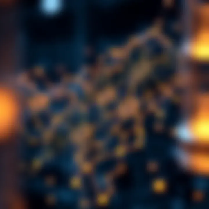 An abstract visualization of blockchain technology