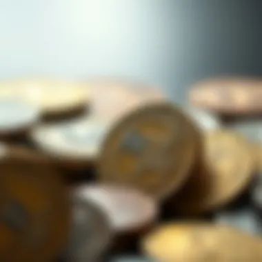 A collection of vintage coins representing diverse cultures