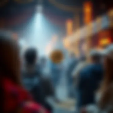 Visual representation of community engagement in cryptocurrency