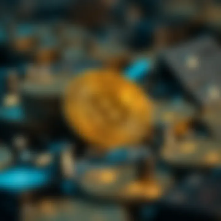 Conceptual illustration of resource consumption in cryptocurrency