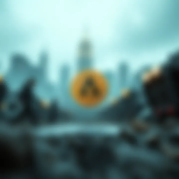 Future of Cryptocurrencies with Argo Coin A futuristic depiction of the potential future of cryptocurrencies including Argo Coin.