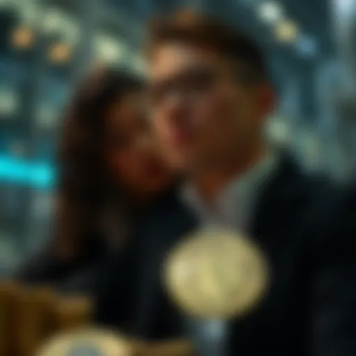 Visual representation of cryptocurrency investment strategies