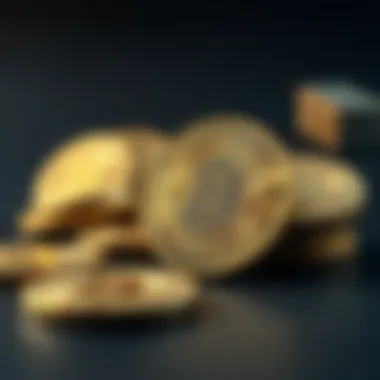 Cryptocurrency coins symbolizing economic transformation