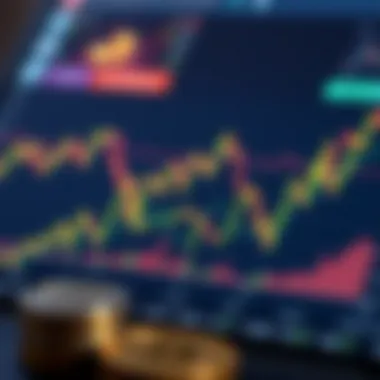 An analytical chart showcasing cryptocurrency trends