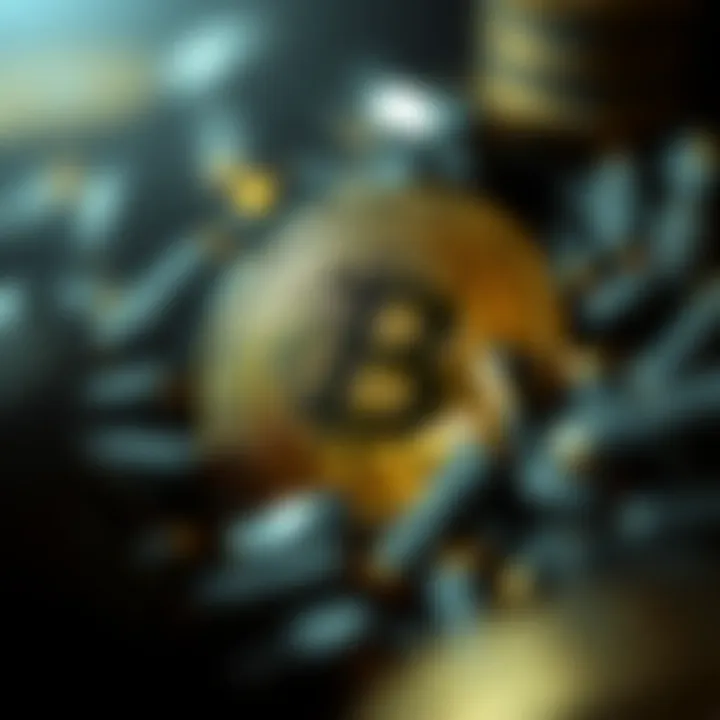 Conceptual representation of cryptocurrency evolution