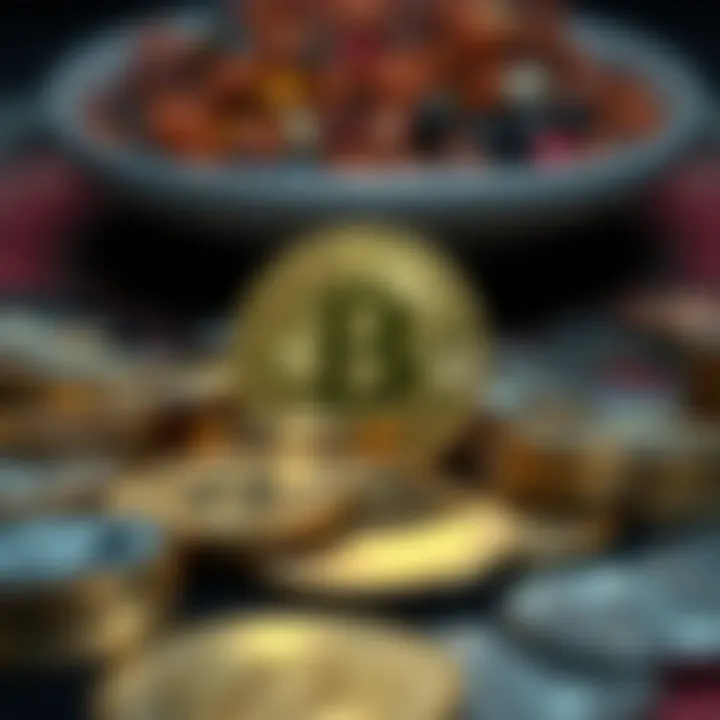 Visual representation of cryptocurrency concepts