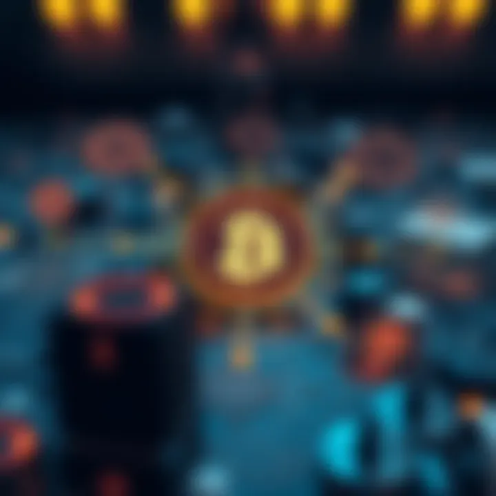 Diagram illustrating key technologies in cryptocurrency