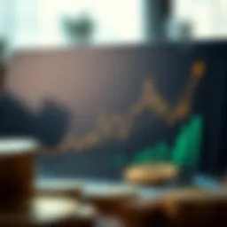 A sophisticated chart showcasing cryptocurrency trends