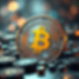 The essence of cyber coins illustrated through abstract digital art