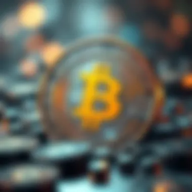 The essence of cyber coins illustrated through abstract digital art