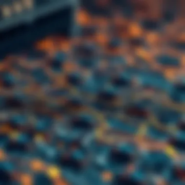 Visualization of data transmission in cryptocurrency