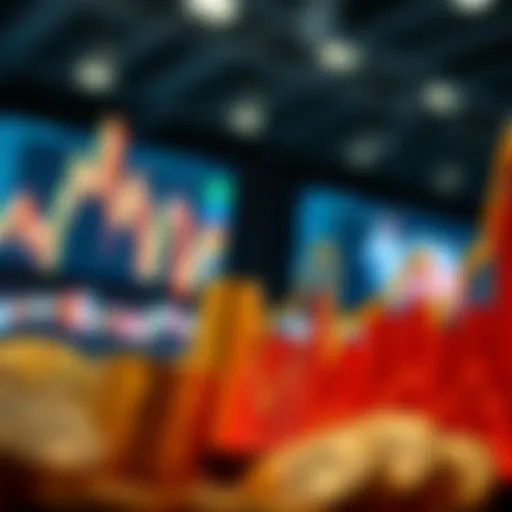 Conceptual representation of market fluctuations