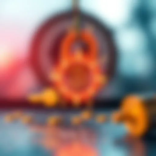 Conceptual illustration of key exchange process