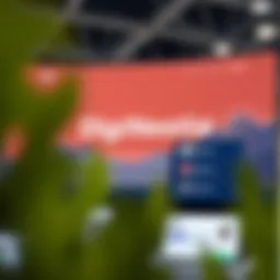 User interface of DigiNestle homepage