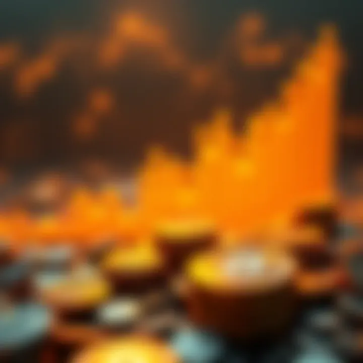 Visualization of digital assets trends shared within Telegram groups.