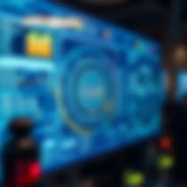 Technical features of eCash displayed on a digital screen