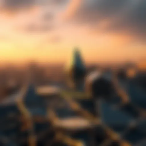 Conceptual representation of blockchain technology