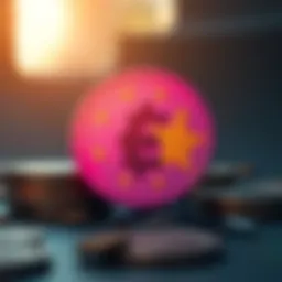 Symbolic representation of Euro currency conversion