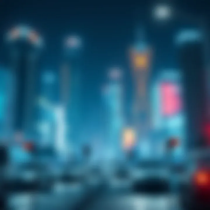 A futuristic cityscape powered by electric vehicles.