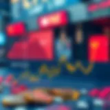 Graph illustrating the fluctuating exchange rates between CNY and KRW.